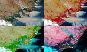 Himawari-8 composites of the 2019–20 bushfires